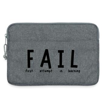 Fehler - Laptoptasche 13" - Grau meliert - Vorne