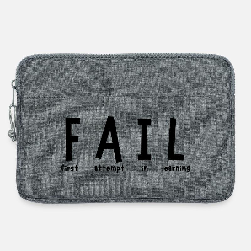 Fehler - Laptoptasche 13" - Grau meliert