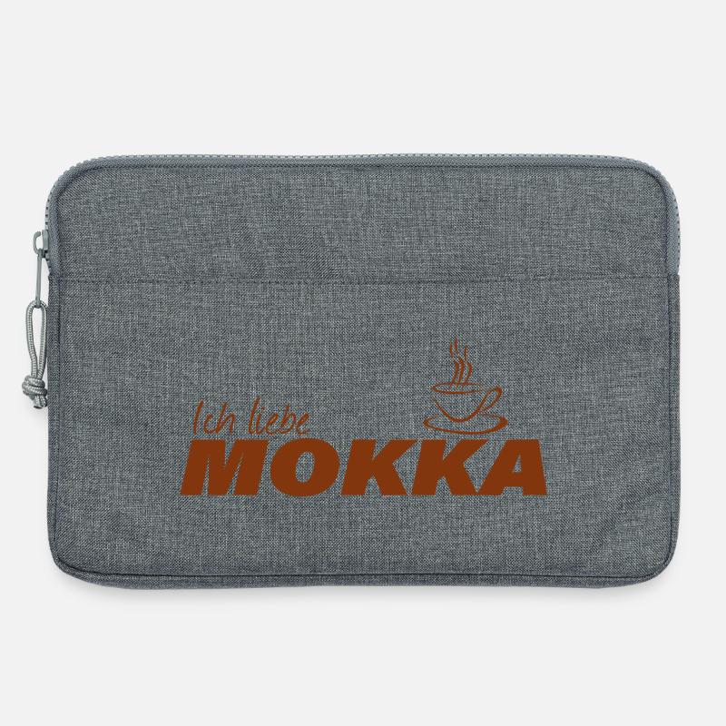 ICH LIEBE MOKKA - Laptoptasche 13" - Grau meliert