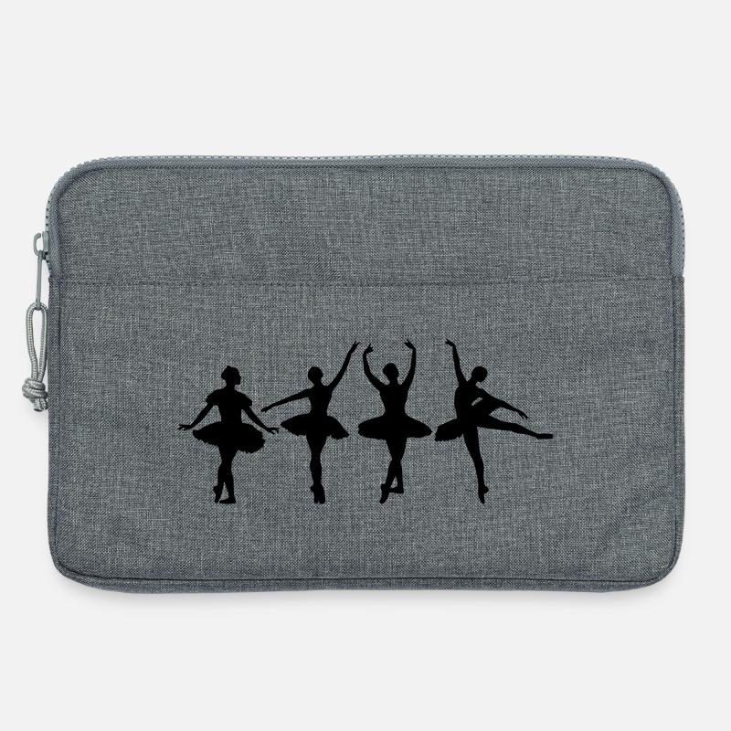 Ballett Mädchen Tanz - Laptoptasche 13" - Grau meliert