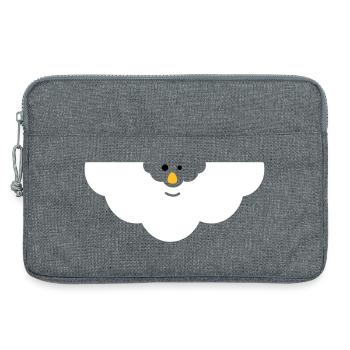 Cuddly Cloud Face - Laptop bag 13" - heather grey - Front