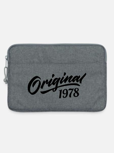 Vintage 1978 Jubiläum 1978 Original 1978 - Laptoptasche 13" - Grau meliert