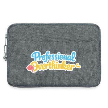 professional overthinker - Laptop bag 13" - heather grey - Front