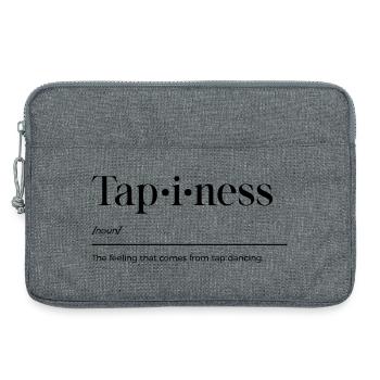 Tap Dance Shirt - Laptop bag 13" - heather grey - Front