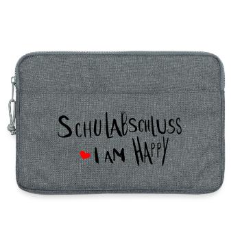 Schulabschluss  i am happy - Laptoptasche 13" - Grau meliert - Vorne