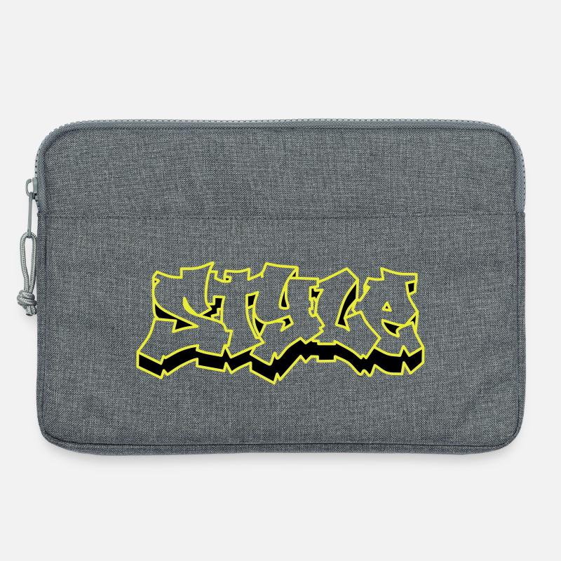 Style - Sacoche pour ordinateur portable 13 pouces - gris chiné