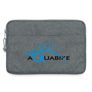 Aquabike en action - Sacoche pour ordinateur portable 13 pouces - gris chiné - Devant