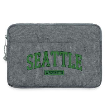 Seattle Washington États-Unis - Sacoche pour ordinateur portable 13 pouces - gris chiné - Devant