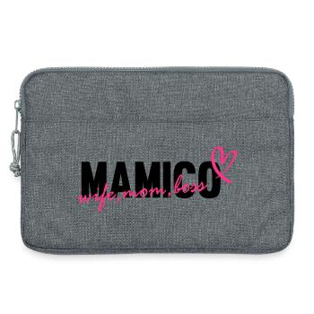 Mamico wife mom - Laptoptasche 13" - Grau meliert - Vorne