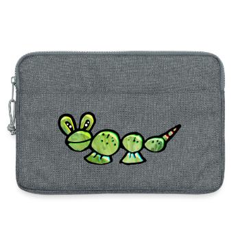 Crazy Raupe vom Mars - Laptoptasche 13" - Grau meliert - Vorne