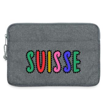 SCHWEIZ - Laptoptasche 13" - Grau meliert - Vorne
