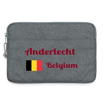 Anderlecht Belgien - Stilvolle Drucke - Laptoptasche 13" - Grau meliert - Vorne
