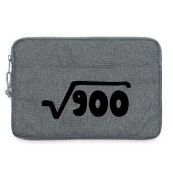 Anniversaire 30 ans - ou anniversaire - Sacoche pour ordinateur portable 13 pouces - gris chiné - Devant