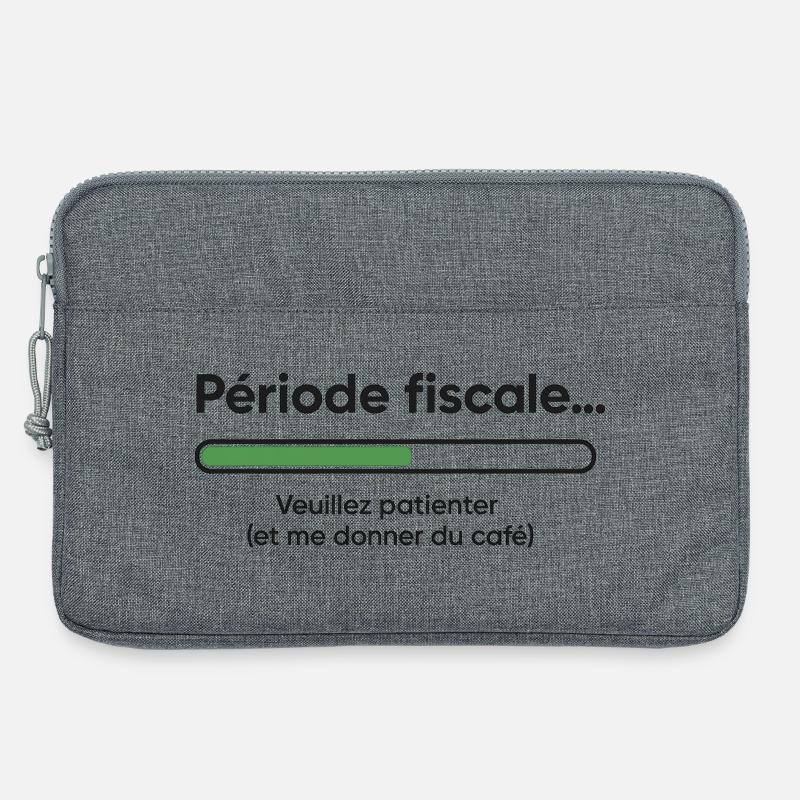 Geschäftszeitraum: langsames Laden, schneller Kaffee - Laptoptasche 13" - Grau meliert