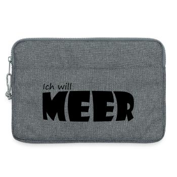 ICH WILL MEER - Laptoptasche 13" - Grau meliert - Vorne