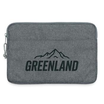 Insigne du Groenland - Groenland / Grønland - Sacoche pour ordinateur portable 13 pouces - gris chiné - Devant