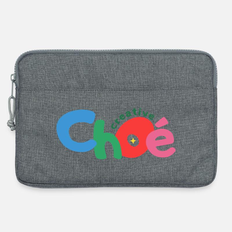 Choe Kreativtext - Laptoptasche 13" - Grau meliert