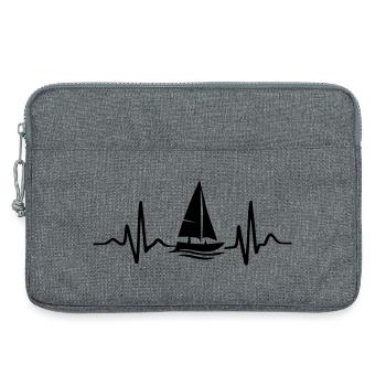 Voile - Sacoche pour ordinateur portable 13 pouces - gris chiné - Devant