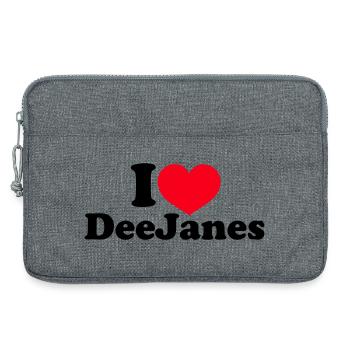 I Love DeeJanes - Laptop bag 13" - heather grey - Front