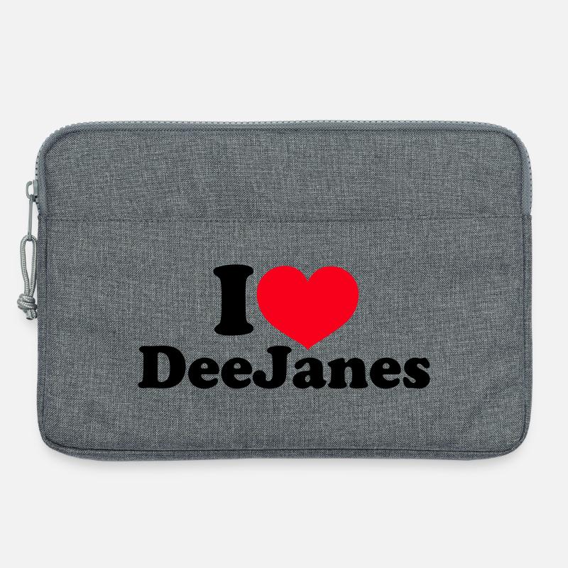 I Love DeeJanes - Laptoptasche 13" - Grau meliert