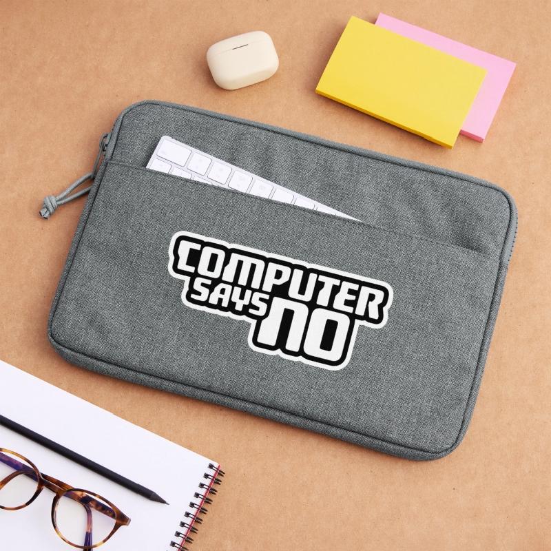 Computer Says No Funny Programmer Nerd Technique Laptop bag 13"