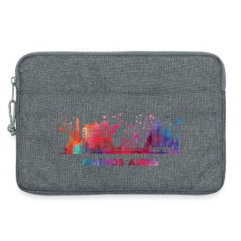 Portenos Skyline Buenos Aires - Laptoptasche 13" - Grau meliert - Vorne