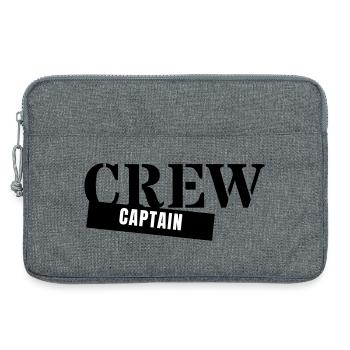 Crew Captain - Kapitän Chef Anführer Gruppe - Laptop bag 13" - heather grey - Front
