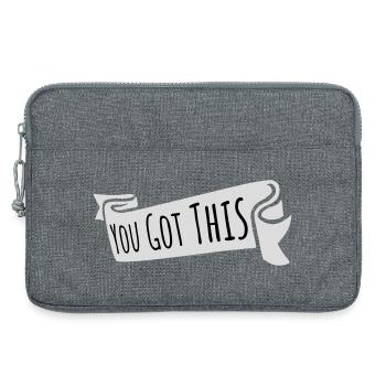 You Got This Motivierend Inspirierend Spruch Zitat - Laptoptasche 13" - Grau meliert - Vorne