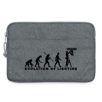 Evolution of Lighting – Veranstaltungstechnik - Laptoptasche 13" - Grau meliert - Vorne