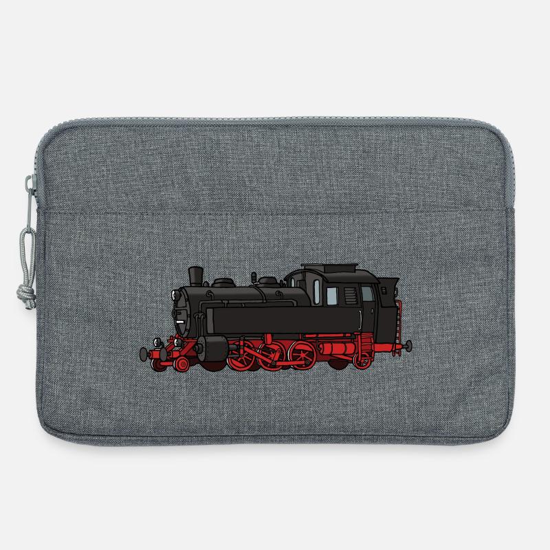 Dampflok - Laptoptasche 13" - Grau meliert