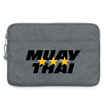 Muay Thai - Laptop bag 13" - heather grey - Front