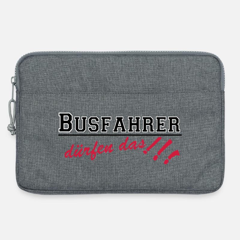 Busfahrer Bus Omnibus Kraftfahrer dürfen...(25) - Laptoptasche 13" - Grau meliert