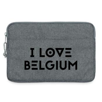 I LOVE BELGIUM - Laptop bag 13" - heather grey - Front