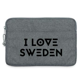 I LOVE SWEDEN - Laptoptasche 13" - Grau meliert - Vorne