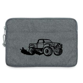Pickup schwarz - Laptoptasche 13" - Grau meliert - Vorne