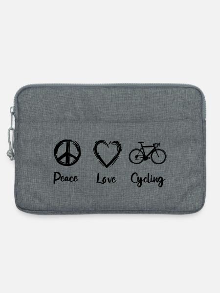 Radfahrer Routine - Laptoptasche 13" - Grau meliert