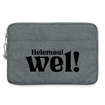 18 Quite a lot! - Laptop bag 13" - heather grey - Front