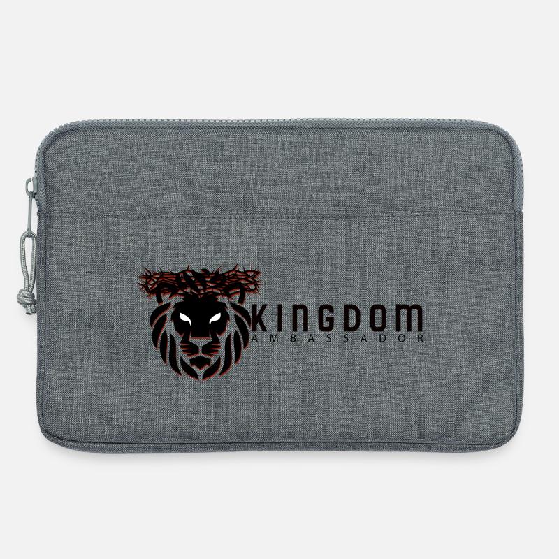 Königreich Löwe Logo - Laptoptasche 13" - Grau meliert