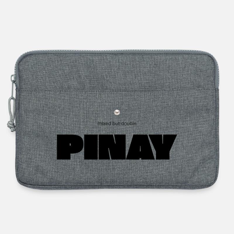 Mixed but Double – Pinay Diversity Statement - Laptoptasche 13" - Grau meliert