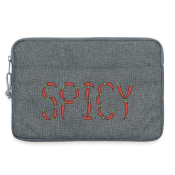 Chili spicy - Laptop bag 13" - heather grey - Front