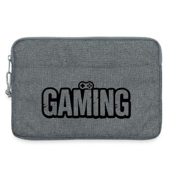 Gaming_Schrift_mit_Conroller - Laptop bag 13" - heather grey - Front