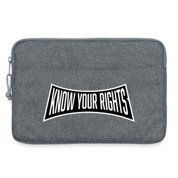 Know Your Rights Activism Justice Freedom - Laptop bag 13" - heather grey - Front