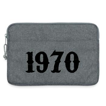 1970 - Sacoche pour ordinateur portable 13 pouces - gris chiné - Devant