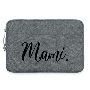 Mami Frauen Geschenk Liebe  - Laptoptasche 13" - Grau meliert - Vorne