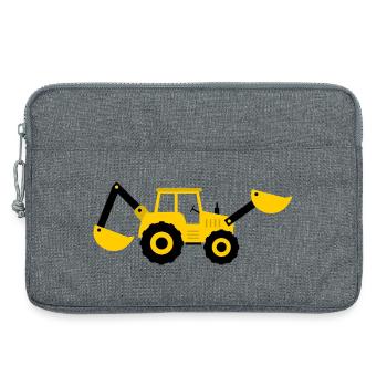 Excavatrice - Sacoche pour ordinateur portable 13 pouces - gris chiné - Devant
