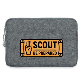 Scout Greeting Scout Be Prepared Adventure - Laptop bag 13" - heather grey - Front