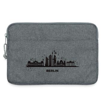 Skyline Bunt Berliner Stadtbild Berlin - Laptoptasche 13" - Grau meliert - Vorne
