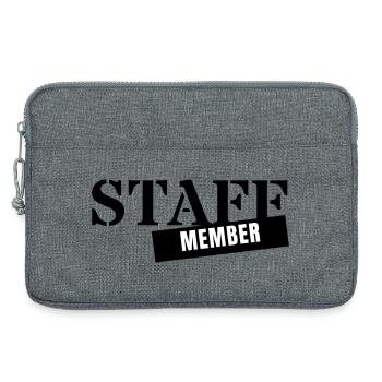 Membre du personnel - Employé de l’équipe pour événements personnels - Sacoche pour ordinateur portable 13 pouces - gris chiné - Devant