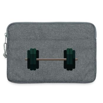 Barbell Dumbbell - Laptop bag 13" - heather grey - Front
