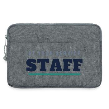 Lettrage du Staff College - Équipe du personnel - Sacoche pour ordinateur portable 13 pouces - gris chiné - Devant